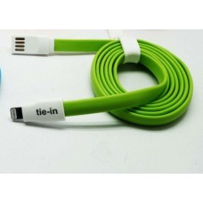 Portronics POR 256 Tie-in Lightning Sync & Charge Cable-Green
