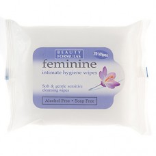 Beauty Formulas Fem Hygiene Wipes - 20 Sachets