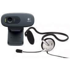 Logitech C270h HD Webcam (with Headphone)